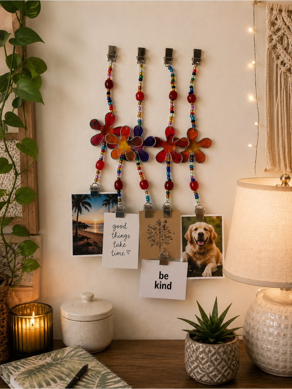 Handmade Bali Hanging Photo Holder – New
